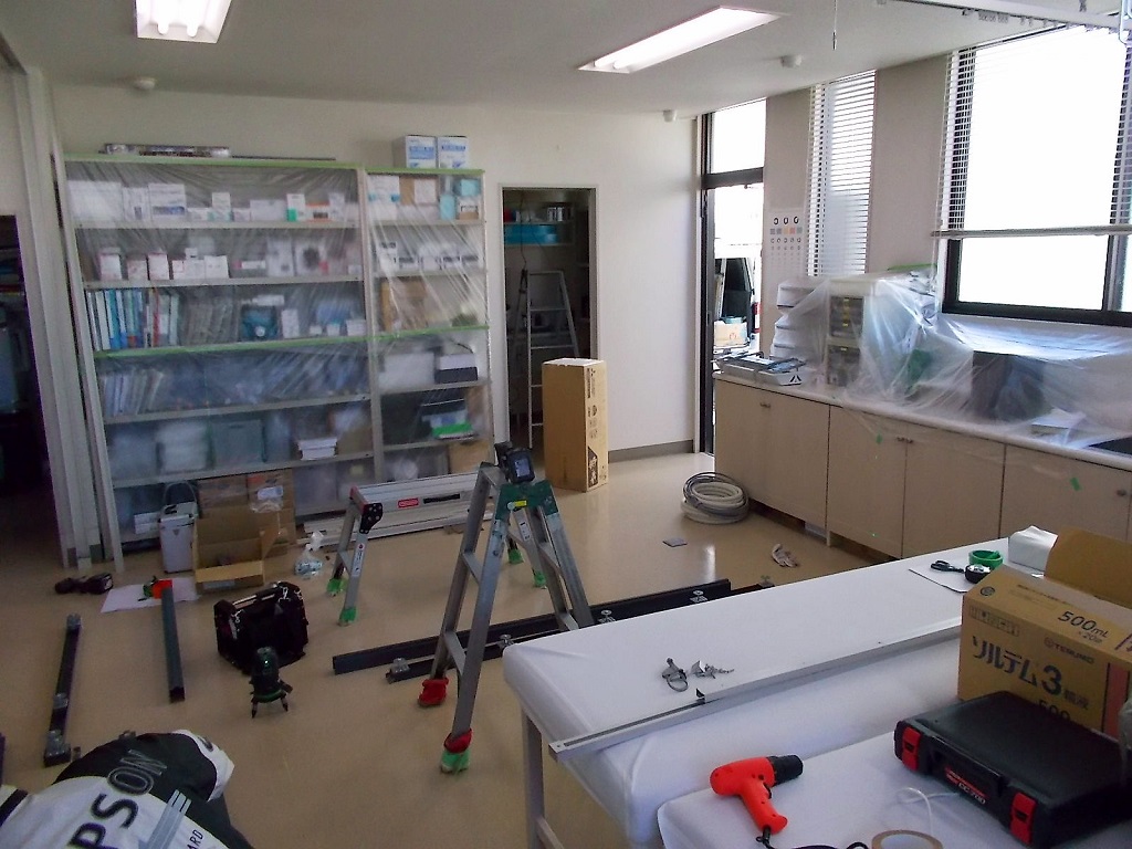 パーテーション設置前